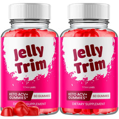 (2 Pack) Jelly Trim ACV Gummys 1000MG Advanced Jelly Trim Supplement 120 Gummies