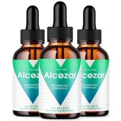 (3 Pack) Alcozar Drops Natural Health & Fitness Supplement Alco Zar 90 Servings
