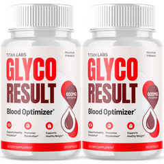 (2 Pack) Glyco Result Advanced Blood Health Support Formula GlycoResult 120 Capsules