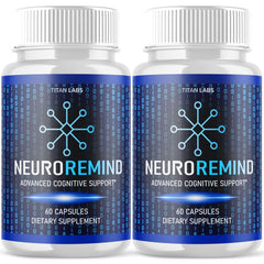 (2 Pack) NeuroRemind Nootropic Natural Brain Supplement Neuro Remind 120 Capsule