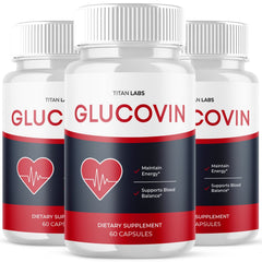(3 Pack) Glucovin Advanced Blood Health Support Formula Gluco Vin 180 Capsules
