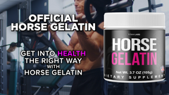 (1 Pack) Horse Gelatin Powder Male Support Supplement HorseGelatin 30 Servings