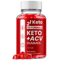 (1 Pack) 21 Keto Nutrition X3 ACV 1000MG Advanced Vitamin Supplement 60 Gummies
