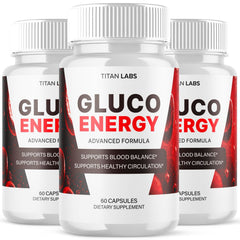 (3 Pack) Gluco Energy Advanced Blood Health Support Supplement GlucoEnergy 180 Capsules