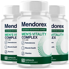 (3 Pack) Mendorex Advanced Male Health Support Vitamin Supplement Men Dorex 180 Capsules