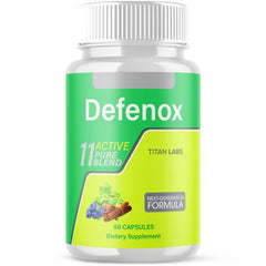 (1 Pack) Defenox Advanced Energy & Fitness Support Formula Defe Nox 60 Capsules