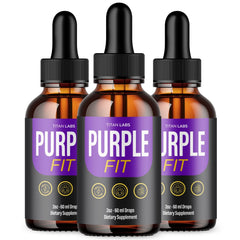 (3 Pack) Purple Fit Drops Natural Health & Fitness Formula PurpleFit 90 Servings