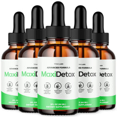 (5 Pack) Maxi Detox Drops Advanced Health & Fitness Formula MaxiDetox 150 Serves