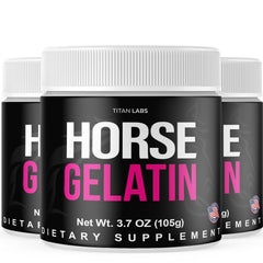 (3 Pack) Horse Gelatin Powder Male Support Supplement HorseGelatin 90 Servings