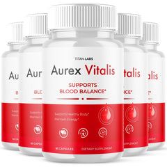 (5 Pack) Aurex Vitalis Advanced Blood Health Support AurexVitalis 300 Capsules