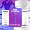 Image of (5 Pack) Vita Renew Advanced Energy & Fitness Support Formula VitaRenew 300 Capsules