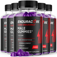 (5 Pack) Enduracore Gummys Advanced Male Support Formula Endura Core 300 Gummies