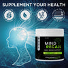 Image of Mind Recall Powder Advanced Natural Brain Support Formula MindRecall 90 Servings