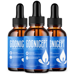 (3 Pack) Cognicept Nootropic Brain Health Support Drops Cogni Cept 90 Servings