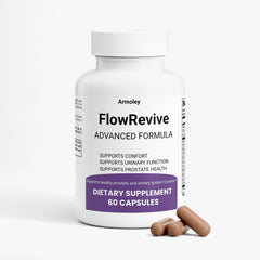 Flow Revive Prostate Support Advanced Male Pills FlowRevive Formula Supplement 60 Capsules