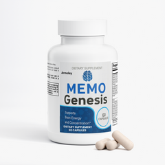 Memo Genesis All Natural Formula Brain Supplement 60 Capsules