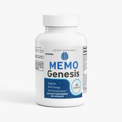 Memo Genesis All Natural Formula Brain Supplement 60 Capsules