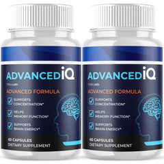 (2 Pack) Advanced IQ Nootropic Natural Brain Supplement AdvancedIQ 120 Capsules