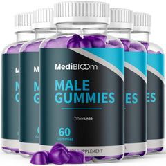 (5 Pack) MediBloom Gummy Advanced Male Support Supplement Medi Bloom 300 Gummies