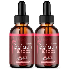 (2 Pack) Gelatin Drops Natural Health & Fitness Formula Supplement 60 Servings