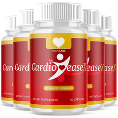 (5 Pack) CardioEase X Advanced Blood Health Support Cardio Ease X 300 Capsules