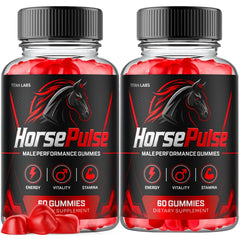 (2 Pack) Horse Pulse Gummys Advanced Male Health Support HorsePulse 120 Gummies