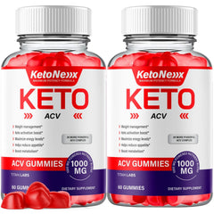 (2 Pack) KetoNex ACV Gummys 1000MG Advanced Keto Nex Supplement 120 Gummies