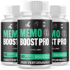Image of (3 Pack) Memo Boost Pro Nootropic Natural Brain Support MemoBoostPro 180 Capsules