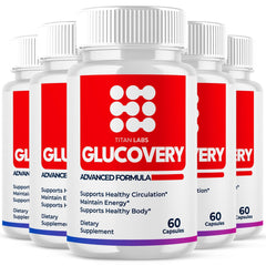 (5 Pack) Glucovery Pills Advanced Blood Health Support Supplement Gluco Very 300 Capsules