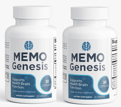 (2 Pack) Memo Genesis Nootropic All Natural Formula Brain Supplement 60 Capsules