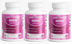 (3 Pack) Armoley Organic Beet Root Capsules - 1300mg Beet Root Powder Aids Healthy Circulation & Vitality Beet Root Supplement 180 Capsules