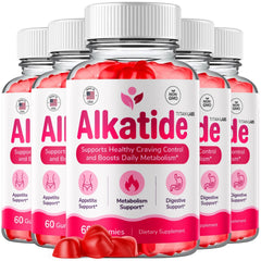 (5 Pack) Alkatide ACV Gummys 1000MG Advanced Alka Tide Supplement 300 Gummies
