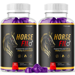 (2 Pack) Horse Fil Gum Advanced Male Health Support Formula HorseFil 120 Gummies