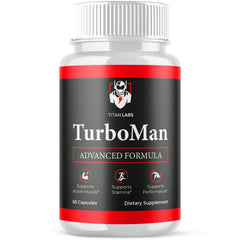 (1 Pack) TurboMan Advanced Male Health Support Supplement Turbo Man 60 Capsules