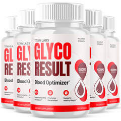 (5 Pack) Glyco Result Advanced Blood Health Support Formula GlycoResult 300 Capsules