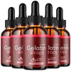 Image of (5 Pack) Gelatin Drops Natural Health & Fitness Formula Supplement 150 Servings