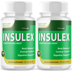 (2 Pack) Insulex Advanced Energy & Fitness Support Formula Insulex 120 Capsules