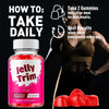 Image of (3 Pack) Jelly Trim ACV Gummys 1000MG Advanced Jelly Trim Supplement 180 Gummies