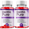 Image of (2 Pack) Derma Pure ACV Gummys 1000MG Advanced DermaPure Supplement 120 Gummies