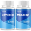 Image of (2 Pack) Memocept Nootropic Natural Formula Brain Supplement Memo Cept 120 Caps