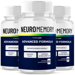 (3 Pack) NeuroMemory Nootropic Brain Health Support Supplement Neuro Memory 180 Capsules
