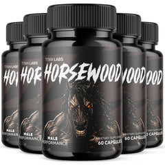 (5 Pack) Horsewood Advanced Male Health Support Formula Horse Wood 300 Capsules