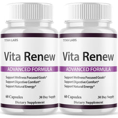 (2 Pack) Vita Renew Advanced Energy & Fitness Support Formula VitaRenew 120 Capsules