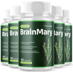 (5 Pack) BrainMary Advanced Natural Brain Support Formula Brain Mary 300 Capsule