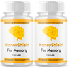 Image of (2 Pack) Honey Shield Nootropic Natural Brain Support HoneyShield 120 Capsules