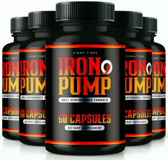 (5 Pack) Iron Pump Supplement 300 Capsules