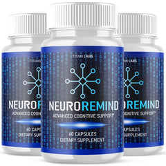 (3 Pack) NeuroRemind Nootropic Natural Brain Supplement Neuro Remind 180 Capsule