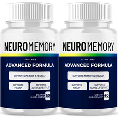 (2 Pack) NeuroMemory Nootropic Brain Health Support Supplement Neuro Memory 120 Capsules