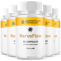 (5 Pack) NervoFlow Nootropic Natural Nerve Support Formula Nervo Flow 300 Capsules