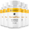 Image of (5 Pack) NervoFlow Nootropic Natural Nerve Support Formula Nervo Flow 300 Capsules